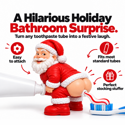 🎅 The Cheeky Santa Toothpaste Dispenser– The Christmas Gag Gift Everyone Will Talk About 😂🎄