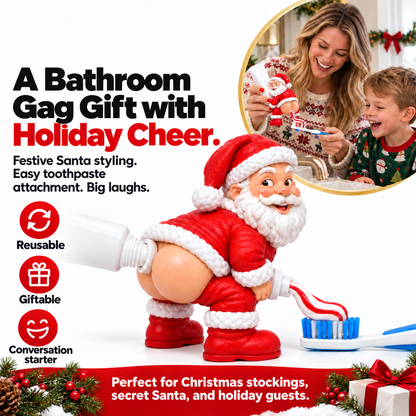 🎅 The Cheeky Santa Toothpaste Dispenser– The Christmas Gag Gift Everyone Will Talk About 😂🎄