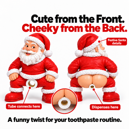🎅 The Cheeky Santa Toothpaste Dispenser– The Christmas Gag Gift Everyone Will Talk About 😂🎄