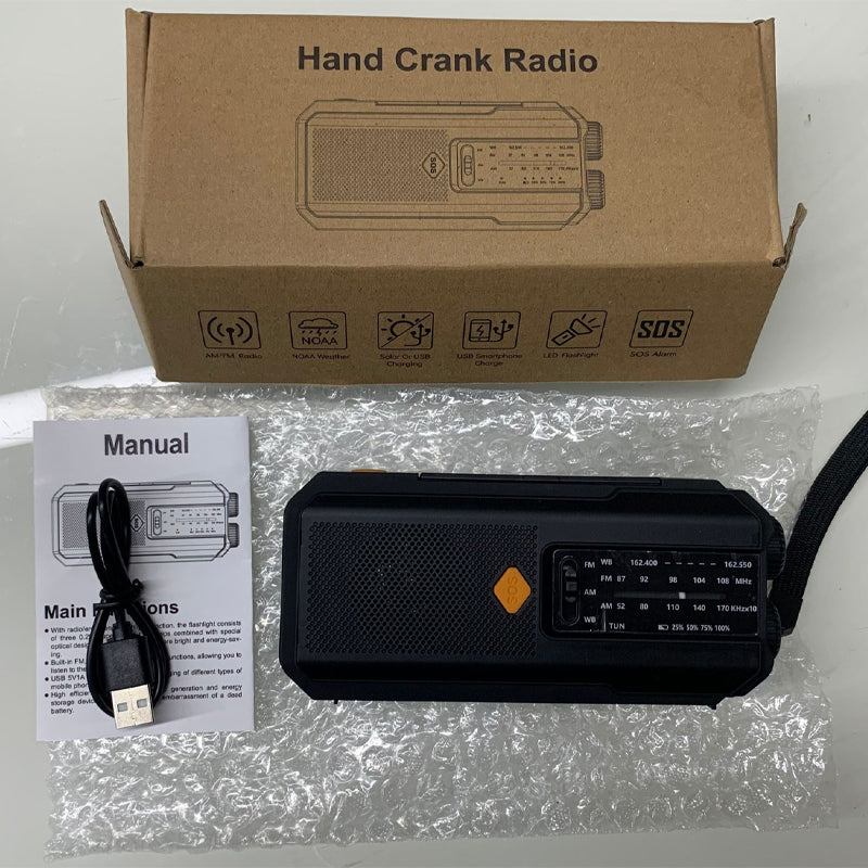 Solar Hand-Crank Emergency Weather Radio — 6
